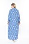 Women's Long Sleeve Plus Size Woven Summer Long Sleeve Dress - 5
