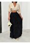 Black Crinkle Voile Crush Skirt 5007 - 3