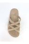 Women's Straw Look Summer Pool Sea Bath Beach And Daily Slippers - Golden Step Shoes - 2