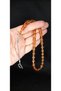 Fire Amber Prayer Beads Capsule Cut Orange-Transparent Color T-358 - 2