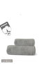 2-Piece Gray Towel Set 100% Cotton - 1 Hand Towel 50X90 and 1 Bath Towel 70X140 - 2