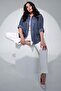 Trend42Plus Large Size Elastic Waist Skinny Leg White Trousers - 3