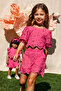 Abel&Lula 05231-4 Set Bermuda Embroidered Pink