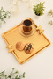 Karev Square Honeycomb Model Butterfly Detailed Presentation Tray Gold 1 Piece - 4