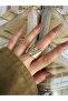 Vip Series - Large Star Zircon Stone Women's Ring with Adjustable Bottom - 4