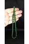Stick Amber Prayer Beads Beyzi Cut Green Color T-368