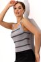 Gray Cross Strap Knitwear Undershirt - Women's Blouse 1801 - 4