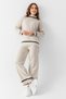 Women's Stone Half Fisherman Bottom Top Knitwear Set 23419 - 7