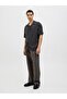 Men's Black Striped Short Sleeve Shirt 12269088 - 2
