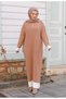 Women's Ribbed Striped Knitwear Dress - 6