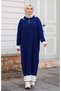 Women's Ribbed Striped Knitwear Dress - 3