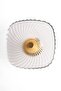 Gold Footed Square Glass Presentation Bowl, Wrapping, Stuffed, Salad, Fruit, and Cake Presentation Stand, Dowry Bowl - 3