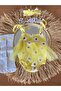 Girl's Tulle Daisy Jumpsuit Bandana Socks Set