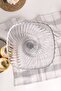 Silver Footed Square Glass Presentation Bowl, Wrapping, Stuffing, Salad, Fruit, and Cake Presentation Stand, Dowry Bowl - 4