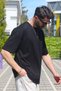 Men's Oversize Single Jersey Organic Combed Cotton Thin Fabric Short Sleeve Crew Neck T-Shirt - 2
