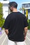 Men's Oversize Single Jersey Organic Combed Cotton Thin Fabric Short Sleeve Crew Neck T-Shirt - 4