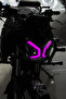 Purple Color Headlight Film Headlamp Design Sticker Label for Tvs Raider Daytime Led