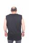 Oversize Printed Sleeveless T-Shirt Step up Level 25155 Black - 3