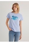 Regular Fit Women's T-Shirt with Logo Print