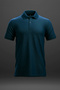Cotton Regular Fit Buttoned Polo Collar T Shirt Men - 2
