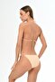 Aquaviva Women's Powder Pink Maria Triangle Side Strappy Bikini Set - 4