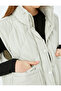Quilted Oversize Sleeveless Hooded Vest - 7