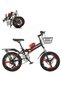 Kids Bike, 7 Speed Foldable Bicycle 18/20/22 Inch Mountain Bike for Children, high Carbon steel lightweight and stable, Steel Frame Dual Brake, with Basket