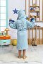 Hooded Children's Bathrobe 100% Cotton Water Absorbent Animal Figured - 2