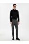 Black Italian Collar Dobby Long Sleeve Shirt 50303375-Vr046 - 4