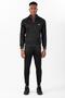 Regular Men's Ribbed Leg Black Sweatpants - 5