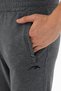 Regular Men's Ribbed Leg Anthracite Melange Sweatpants - 6