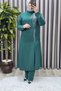 Women's Hijab Clothing Plus Size Gaye Evening Dress Double Set