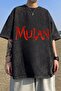 Mulan Brave Woman Movie Front/Back Printed Washable Oversize T-Shirt - Mingalondon - 2