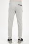 Regular Men's Ribbed Leg Gray Melange Sweatpants - 2