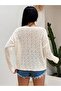 Women's Button Detailed Crochet Seaside Cardigan - 5