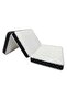 Dream Bell Portable White Folding Medicated 180 X 90 X 7Cm Knitted Cotton Mattress With Black Border