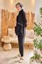 Pocket Stone Detailed Suit Black - 4