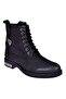 Genuine Leather Casual Men's Boots Hj-15200 Black Nubuck
