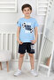 3-6 Years Old Play Printed Shorts Boys' Suit
