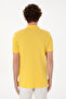 Men's Slim Fit Polo Neck Yellow Basic T-Shirt 50298041-Vr044 - 5