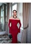 Lined Off-Shoulder Dress - 6