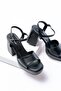 Welly Black (9 cm Platform Heels) Casual Shoes - 4