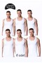 Silver Men's Combed Cotton Undershirt White 6 Pieces