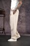 Belted Baggy Fit Gabardine Trousers - 4