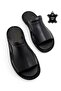 Orthopedic Men's Slippers with All Genuine Leather and Heel Cushion System