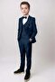Boy's Blazer Jacket and Pocket Vest Navy Blue Suit 10-16 Years