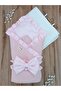 Pique Baby Blanket Swaddle 100% Cotton Removable Inner Fiber Newborn Hospital Release Blanket - 9