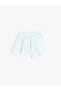 Elastic Waist Regular Fit Blue Girls Shorts 5Skg40052Aw - 2