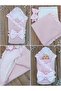 Pique Baby Blanket Swaddle 100% Cotton Removable Inner Fiber Newborn Hospital Release Blanket - 6