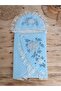 Lace & Veiled Blue 100% Cotton Newborn Unisex Baby Swaddle - Blanket Mawlid Gown - 6